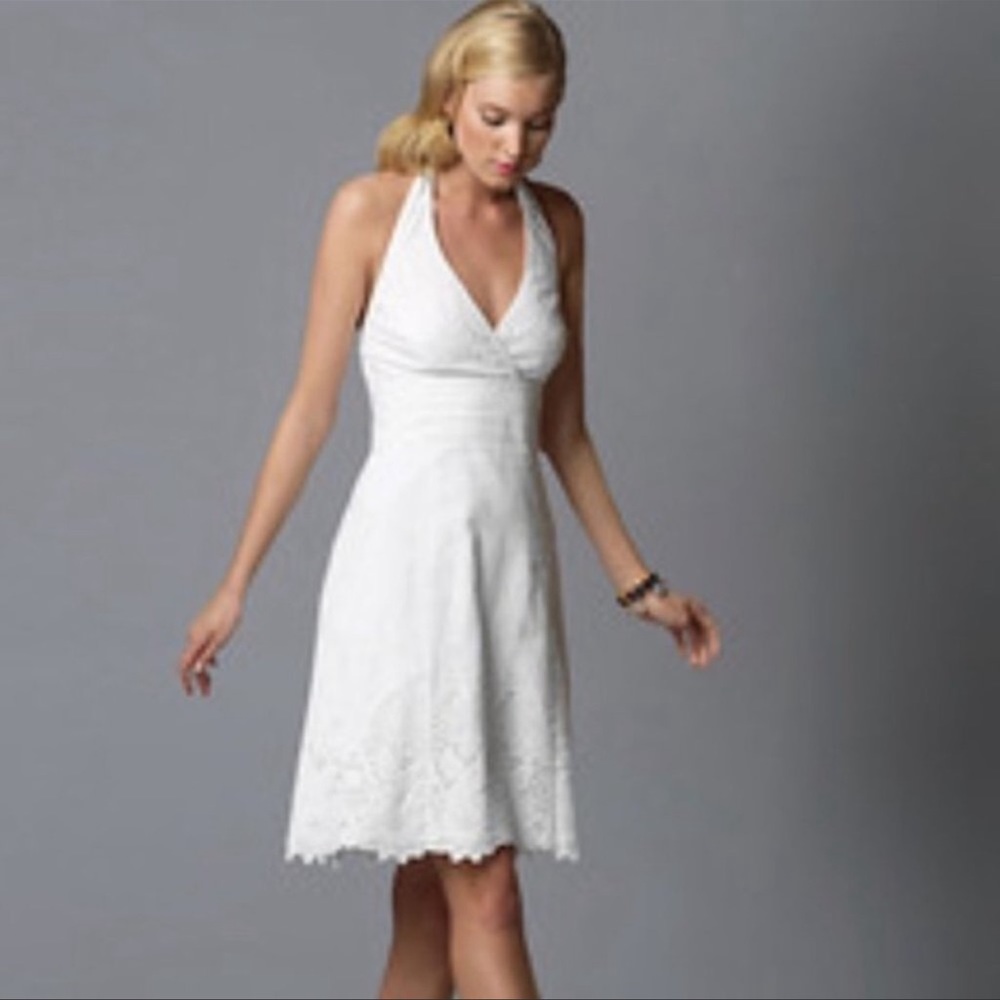 Lilly Pulitzer White Halter A-Line Dress